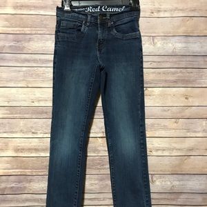 Girls Red Camel Jeans Size 10 Adjustable waist
